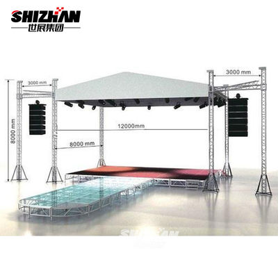 Aluminum Lighting Truss Tower Speech Space Frame Roofing Circular Roof Modular Shine Structure