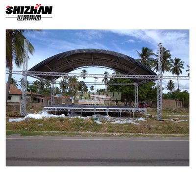 Aluminum Exhibition Concert Lighting Truss steel Roof Truss Curved Arched