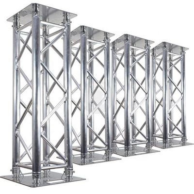 Square Metal Arch Truss Height Simple Bolt Aluminum Truss Lighting Light Weight