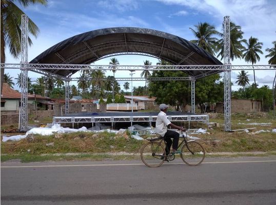 Aluminum Exhibition Concert Lighting Truss steel Roof Truss Curved Arched